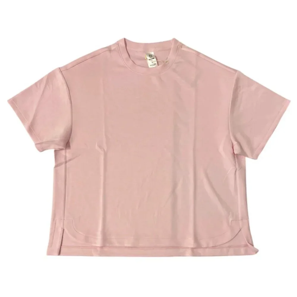 Pink T-Shirt NWT Sandwash Short Sleeve Crew Neck Member's Mark Women's Size XXL - Picture 6 of 7